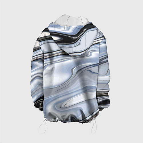 Детская куртка Серебристая поверхность воды / 3D-Белый – фото 2