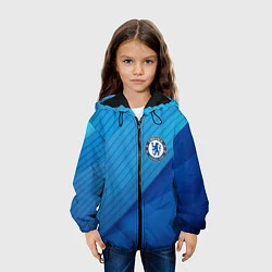 Куртка с капюшоном детская Chelsea Абстракция, цвет: 3D-черный — фото 2