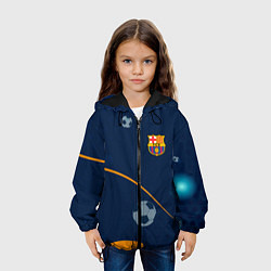 Куртка с капюшоном детская Barcelona Абстракция, цвет: 3D-черный — фото 2