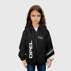 Куртка с капюшоном детская Opel Карбон, цвет: 3D-черный — фото 2