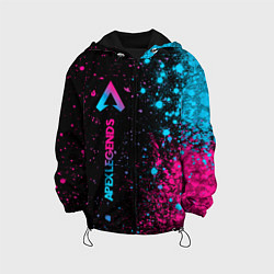 Куртка с капюшоном детская Apex Legends - neon gradient: по-вертикали, цвет: 3D-черный