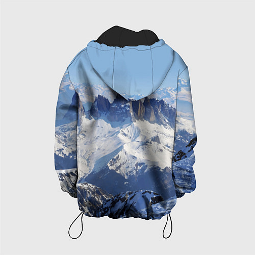 Детская куртка Гряда снежных вершин / 3D-Черный – фото 2