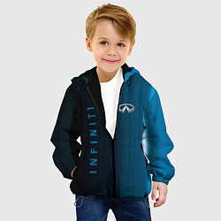 Куртка с капюшоном детская Infinity спорт абстракция, цвет: 3D-черный — фото 2