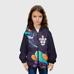 Куртка с капюшоном детская FNAF graffity splash, цвет: 3D-черный — фото 2