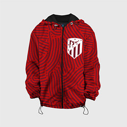 Куртка с капюшоном детская Atletico Madrid отпечатки, цвет: 3D-черный