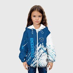 Куртка с капюшоном детская Mazda - краска, цвет: 3D-белый — фото 2