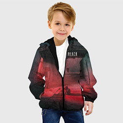 Куртка с капюшоном детская STALKER Кот Смотрит В Окно Во Время Выброса, цвет: 3D-черный — фото 2