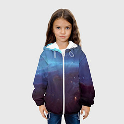 Куртка с капюшоном детская Космический дым, цвет: 3D-белый — фото 2