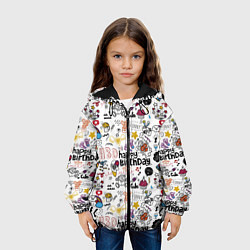 Куртка с капюшоном детская Funny holiday, цвет: 3D-черный — фото 2