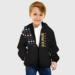 Куртка с капюшоном детская 23 RUS Кубань, цвет: 3D-черный — фото 2