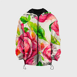 Детская куртка Яркие выразительные розы
