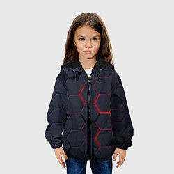 Куртка с капюшоном детская Раскаленная броня, цвет: 3D-черный — фото 2