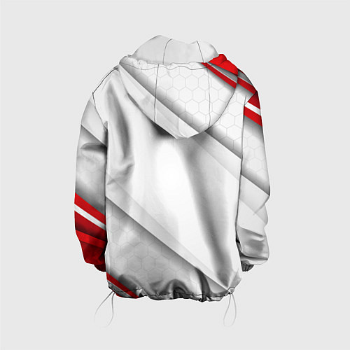 Детская куртка Red & white флаг России / 3D-Белый – фото 2