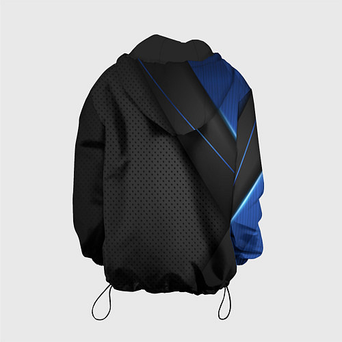 Детская куртка Черно-синий герб России / 3D-Черный – фото 2