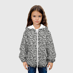 Куртка с капюшоном детская Надпись краской, цвет: 3D-белый — фото 2