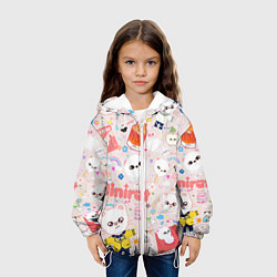 Куртка с капюшоном детская Skzoo Jinniret pattern cartoon avatar, цвет: 3D-белый — фото 2