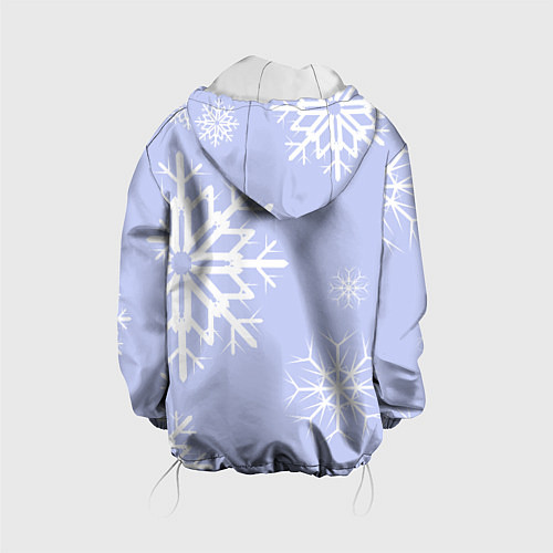 Детская куртка Снежинок узоры / 3D-Белый – фото 2