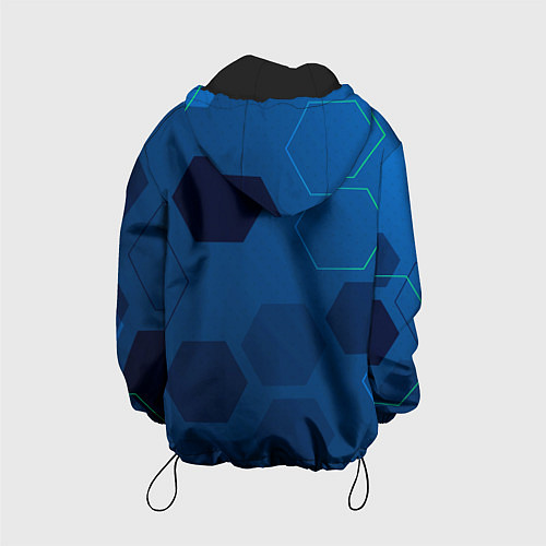 Детская куртка PSG абстракция / 3D-Черный – фото 2