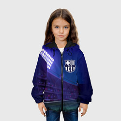Куртка с капюшоном детская Barcelona ночное поле, цвет: 3D-черный — фото 2