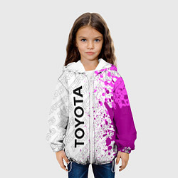 Куртка с капюшоном детская Toyota pro racing: по-вертикали, цвет: 3D-белый — фото 2