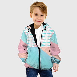 Куртка с капюшоном детская Узор, цвет: 3D-черный — фото 2