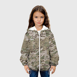 Куртка с капюшоном детская Мультикам камуфляж, цвет: 3D-белый — фото 2