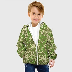 Куртка с капюшоном детская Камуфляж ЕМР цифра, цвет: 3D-белый — фото 2