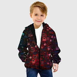 Куртка с капюшоном детская Плюшевые вестники ночи, цвет: 3D-черный — фото 2