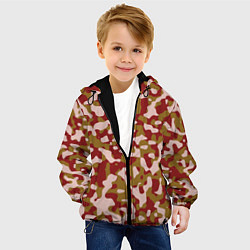 Куртка с капюшоном детская Камуфляж German Desert, цвет: 3D-черный — фото 2