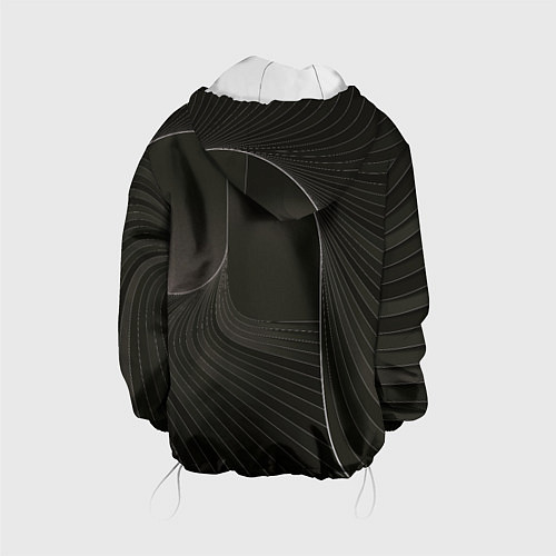Детская куртка Чёрная спираль / 3D-Белый – фото 2