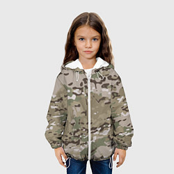 Куртка с капюшоном детская Камуфляж Multicam, цвет: 3D-белый — фото 2