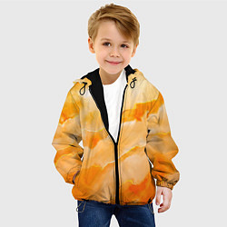 Куртка с капюшоном детская Оранжевое настроение, цвет: 3D-черный — фото 2
