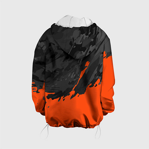 Детская куртка Black & Orange / 3D-Белый – фото 2