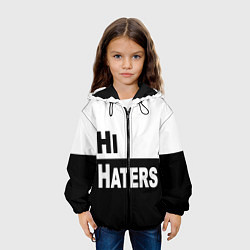 Куртка с капюшоном детская Hi haters - Bye haters, цвет: 3D-черный — фото 2