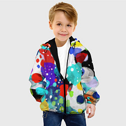 Куртка с капюшоном детская Яркая зима, цвет: 3D-черный — фото 2
