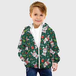 Куртка с капюшоном детская Merry Christmas Rabbit 2023, цвет: 3D-белый — фото 2