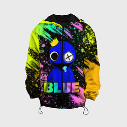 Куртка с капюшоном детская Rainbow Friends - Blue, цвет: 3D-черный