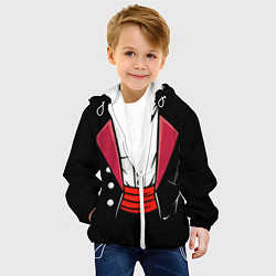 Куртка с капюшоном детская Костюм фокусника с бабочкой и волшебной палочкой, цвет: 3D-белый — фото 2
