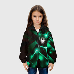 Куртка с капюшоном детская Poppy Playtime разлом плит, цвет: 3D-черный — фото 2