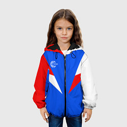 Куртка с капюшоном детская FIRM с расцветкой триколор, цвет: 3D-черный — фото 2