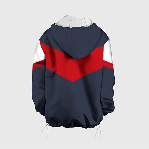 Детская куртка FIRM темно-синий с красной полосой / 3D-Белый – фото 2