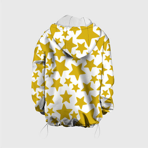 Детская куртка Жёлтые звезды / 3D-Белый – фото 2