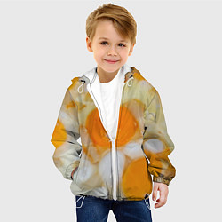 Куртка с капюшоном детская Яичница с салом, цвет: 3D-белый — фото 2