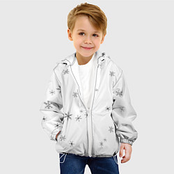 Куртка с капюшоном детская Идёт снег, цвет: 3D-белый — фото 2