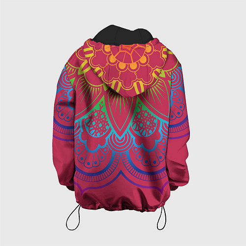 Детская куртка Viva magenta mandala / 3D-Черный – фото 2