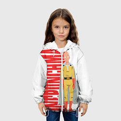 Куртка с капюшоном детская Onepunchman, цвет: 3D-белый — фото 2