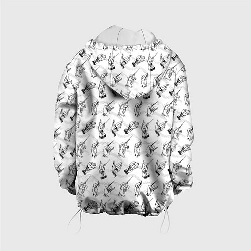 Детская куртка Руки дирижера / 3D-Белый – фото 2