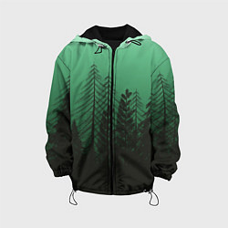 Детская куртка Зелёный туманный лес
