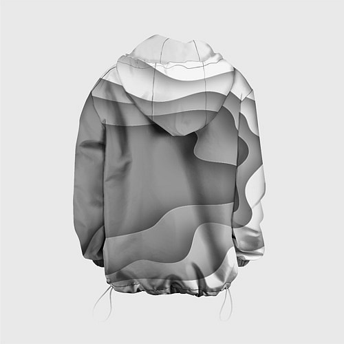 Детская куртка Множество оттенков серого в разломе / 3D-Белый – фото 2
