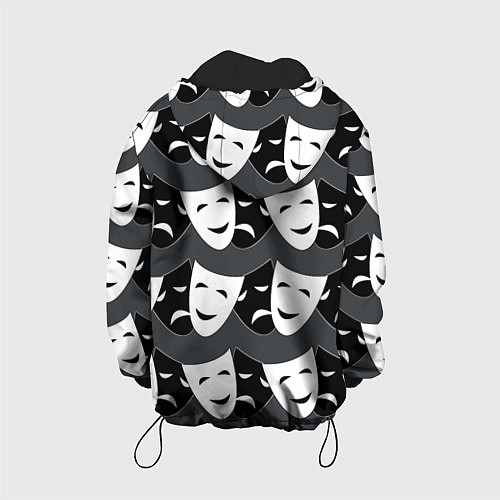 Детская куртка Две маски / 3D-Черный – фото 2